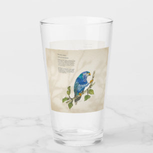 Ultramarine Lorikeet Handpainted watercolours Glass