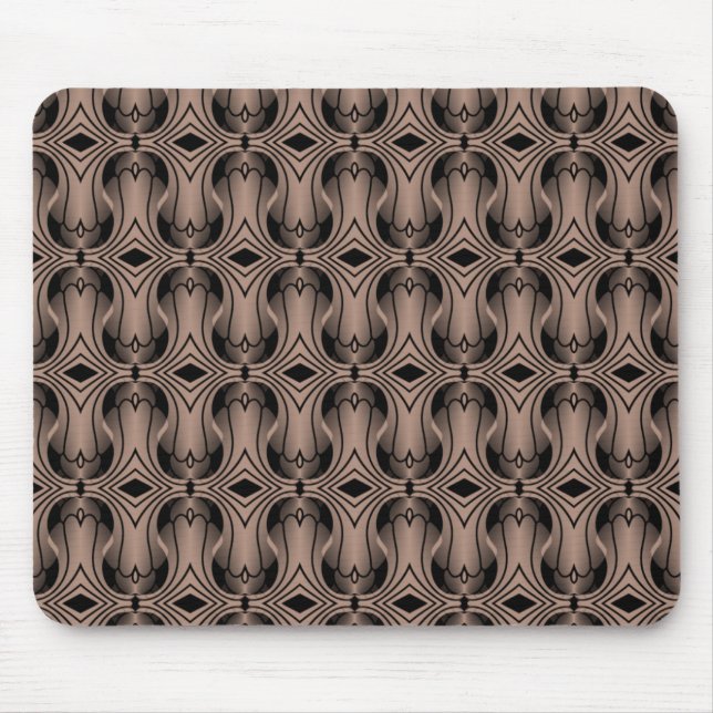 Ultramod Art Deco Mousepad, Latte Mouse Mat (Front)