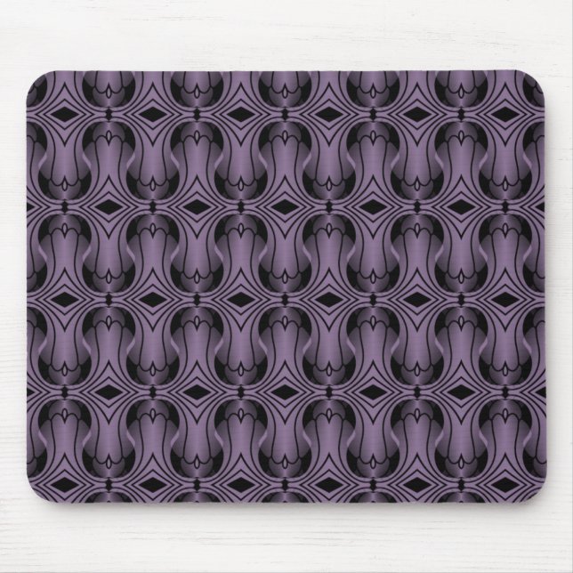 Ultramod Art Deco Mousepad, Purple Mouse Mat (Front)