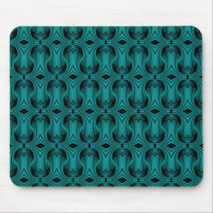 Ultramod Art Deco Mousepad, Teal Mouse Mat