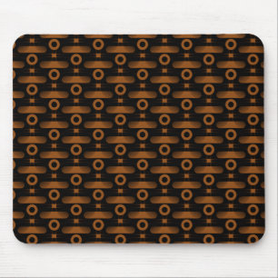 Ultramodern Abstract Mousepad, Copper Mouse Mat