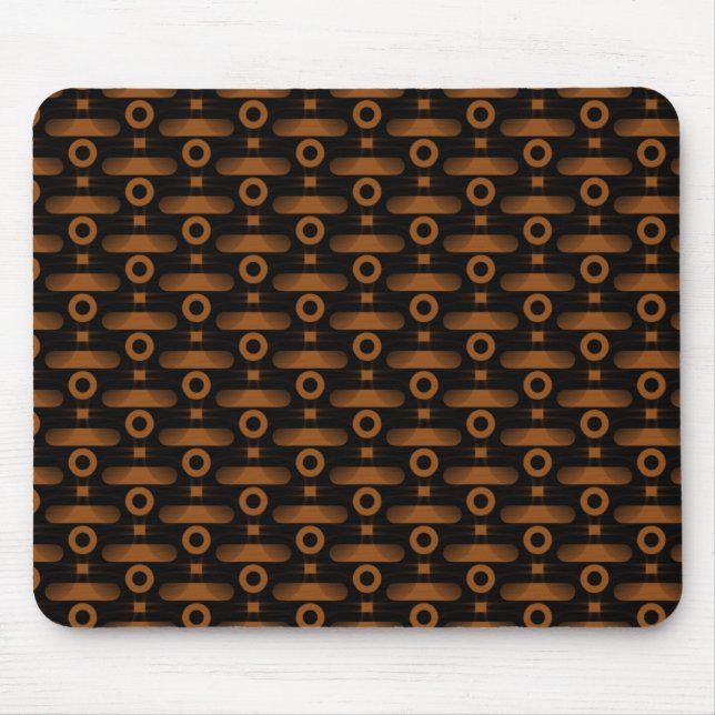 Ultramodern Abstract Mousepad, Copper Mouse Mat (Front)
