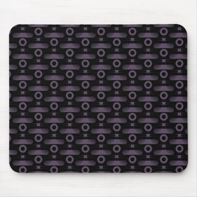 Ultramodern Abstract Mousepad, Purple Mouse Mat (Front)