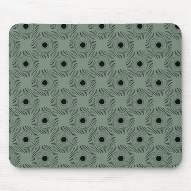 Ultramodern Charm Mousepad, Clover Green Mouse Mat (Front)