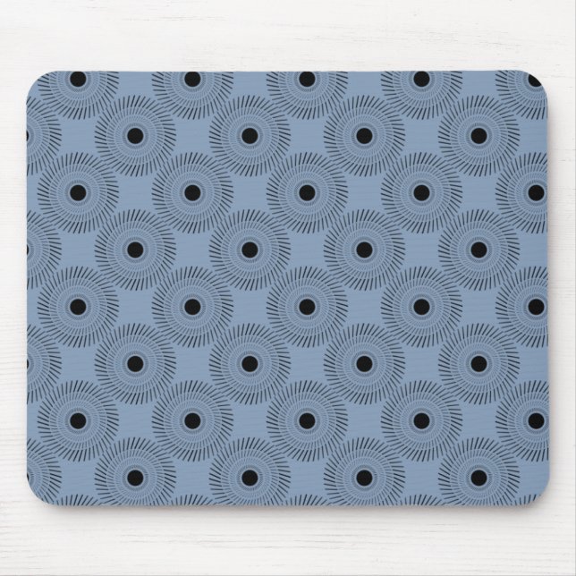 Ultramodern Charm Mousepad, Light Blue Mouse Mat (Front)
