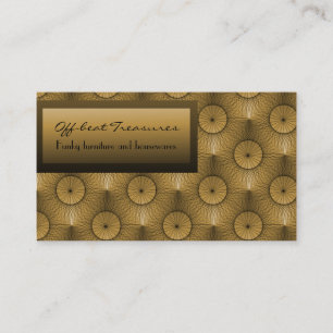 Ultramodern Chic Business Card, Honey Beige Card