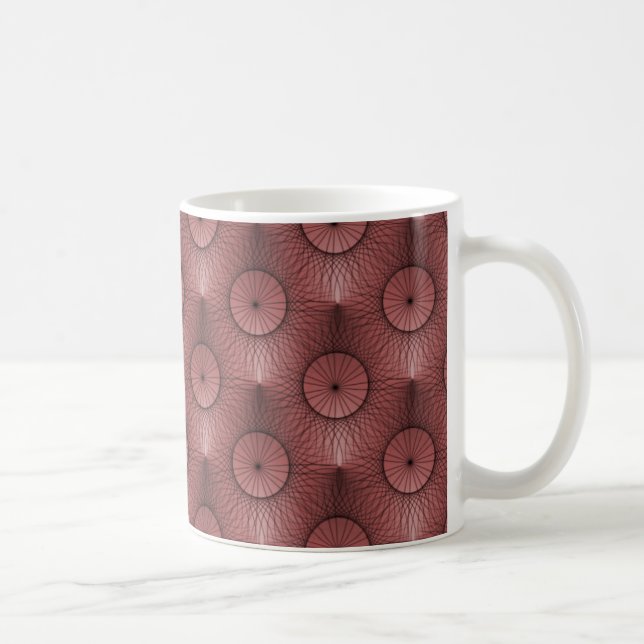 Ultramodern Chic Mug, Maroon Coffee Mug (Right)