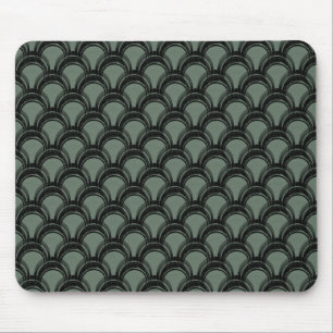 Ultramodern Glamour Mousepad, Dark Sage Mouse Mat