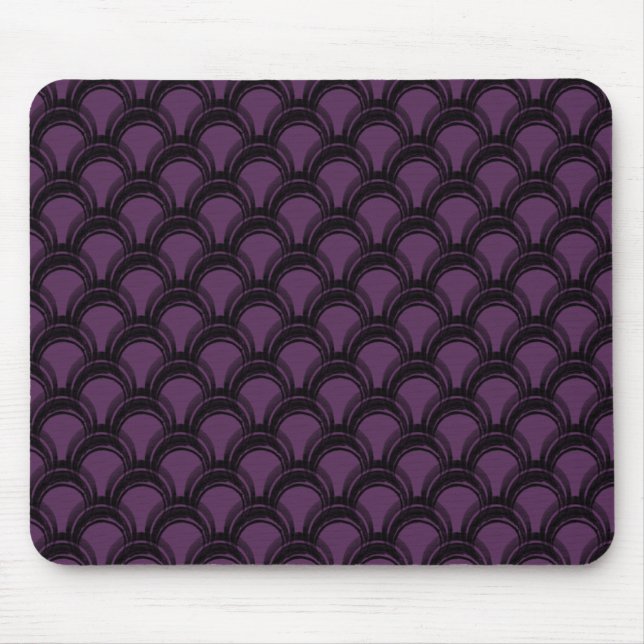 Ultramodern Glamour Mousepad, Eggplant Mouse Mat (Front)