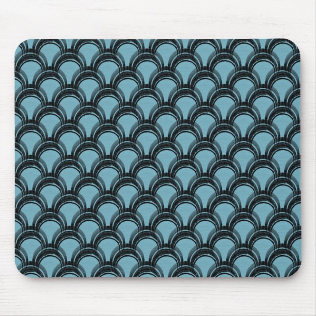 Ultramodern Glamour Mousepad, Light Blue Mouse Mat (Front)