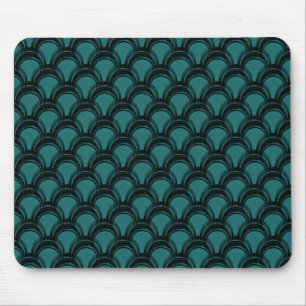 Ultramodern Glamour Mousepad, Teal Mouse Mat