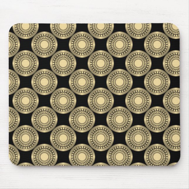 Ultramodern Perfection Mousepad, Gold Mouse Mat (Front)