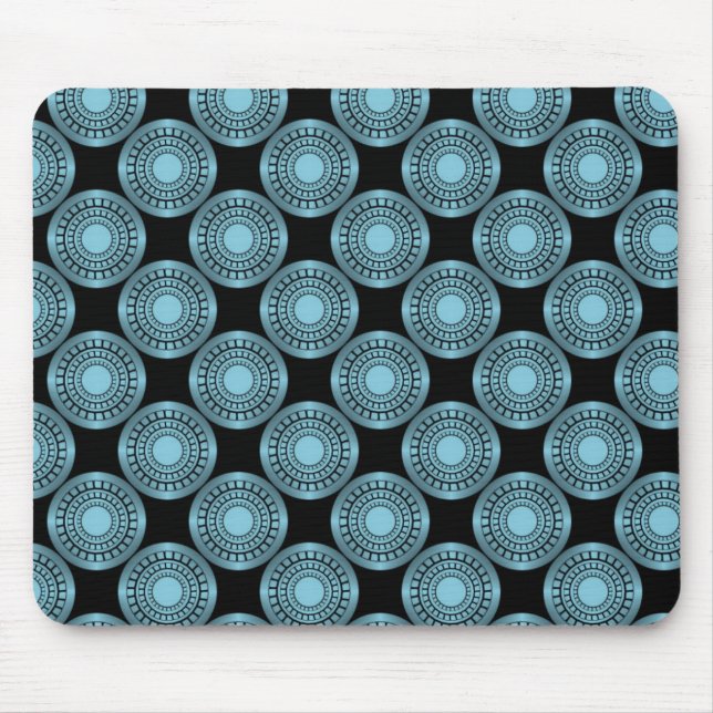 Ultramodern Perfection Mousepad, Light Blue Mouse Mat (Front)