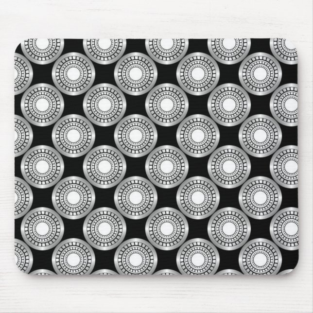 Ultramodern Perfection Mousepad, Silver Mouse Mat (Front)