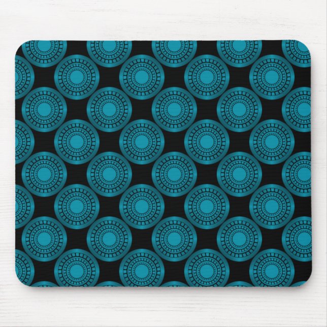 Ultramodern Perfection Mousepad, Teal Mouse Mat (Front)