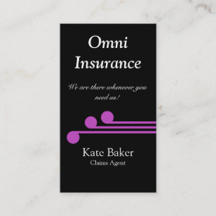 Ultramodern Professional Business Card, Fuchsia Card