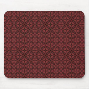Ultramodern Retro Mousepad, Brick Red Mouse Mat