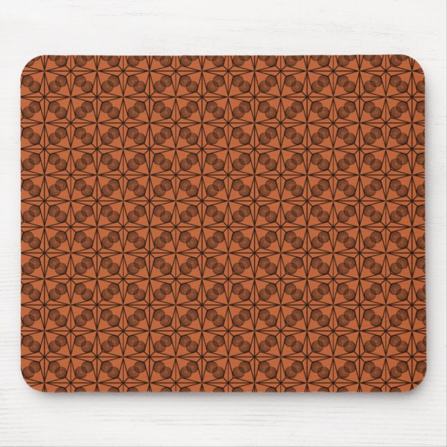 Ultramodern Retro Mousepad, Copper Mouse Mat (Front)