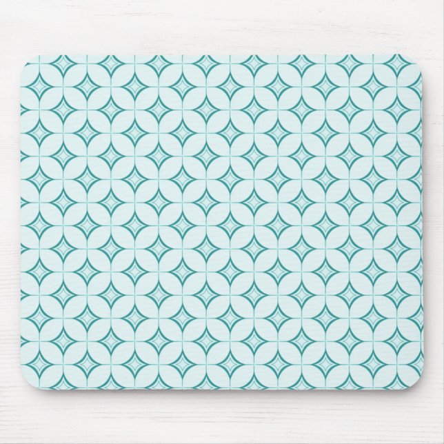 Ultramodern Sophistication Mousepad, Turquoise Mouse Mat (Front)