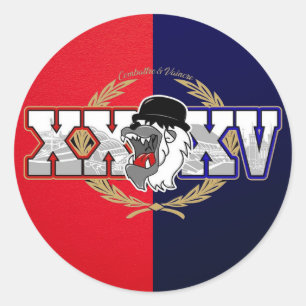 Ultras bad gones 1987 (lyon fans) classic round sticker