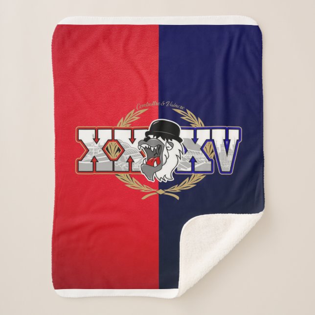 Ultras bad gones 1987 (lyon fans) sherpa blanket (Front)