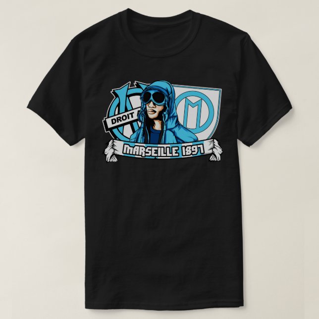 ultras Marseille 1 T-Shirt (Design Front)
