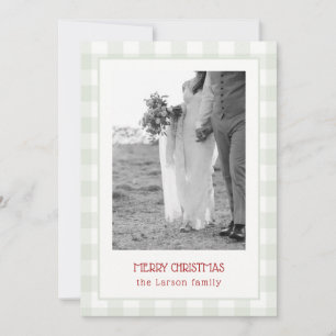 Ultrasound Baby Announcement Family Holiday Card