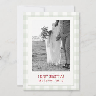 Ultrasound Baby Announcement Family Holiday Card