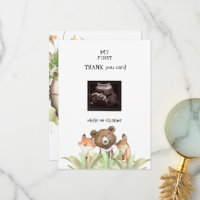 Ultrasound Baby Boy Funny Woodland 