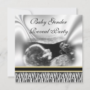 Ultrasound Baby Gender Reveal Party Invitation