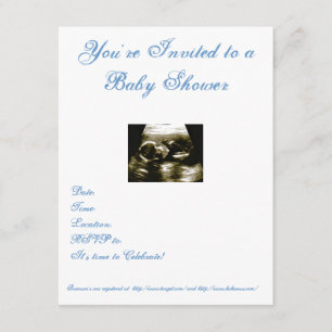 Ultrasound Baby Shower Invitation