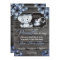 Ultrasound Elephant Baby Shower Invitation, rustic