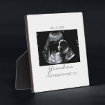 Ultrasound Gifts for Grandma Sonogram Baby Photo Plaque<br><div class="desc">Perfect gift idea with ultrasound picture. This is the cutest way to display your little bundle of joy for the first time. Perfect gift for new parents and baby showers.</div>