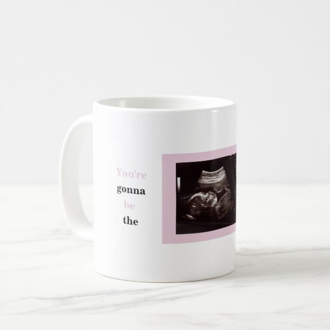 Ultrasound Photo Girl Father's Day Best Dad Ever  Coffee Mug (Front Left)