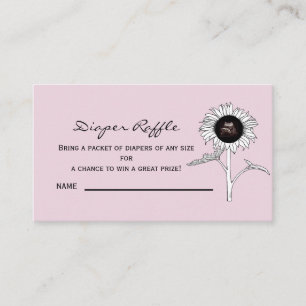  Ultrasound Photo Pink Diaper Raffle Enclosure