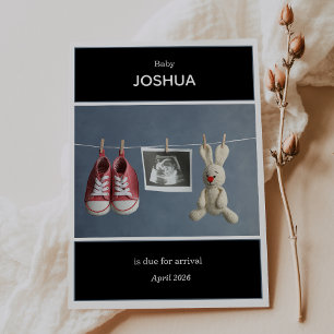 Ultrasound Photo Pregnancy Announcement Card