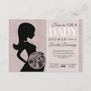 Ultrasound Picture Baby Shower Invitation