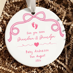 Ultrasound Pregnancy Announcement Christmas Ceramic Tree Decoration