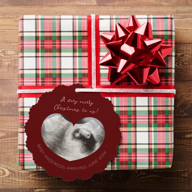 Ultrasound Sonogram Announcement Paper Ornament (Insitu (Gift))