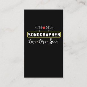 Ultrasound Sonographer Scan Sonography Profession Business Card