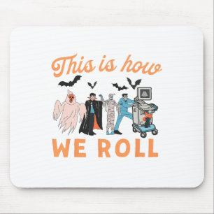 Ultrasound Tech Ghosts Vascular Tech Sonographer H Mouse Mat