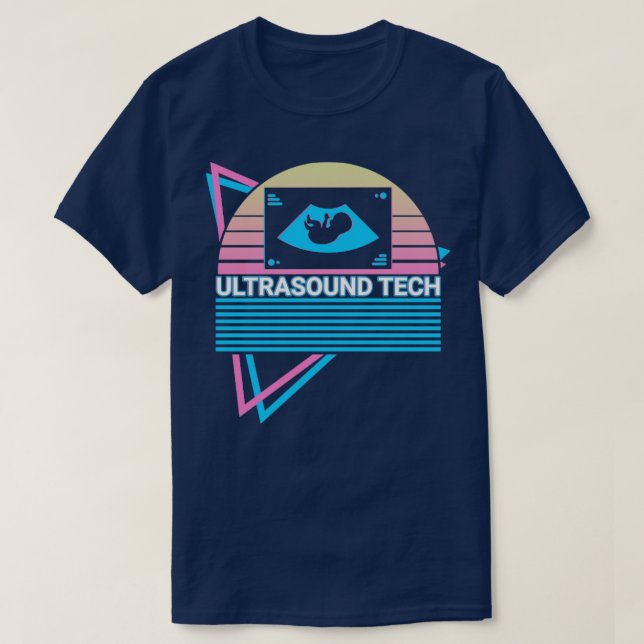 Ultrasound Tech Retro T-Shirt (Design Front)