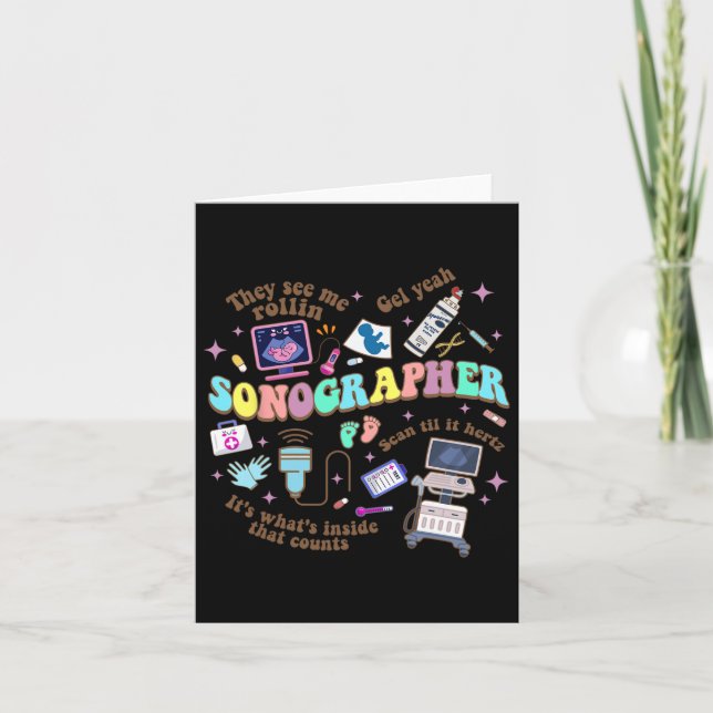 Ultrasound Tech Sonographer National Nurse Day  Card (Front)