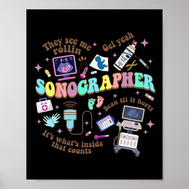 Ultrasound Tech Sonographer National Nurse Day  Poster (Front)