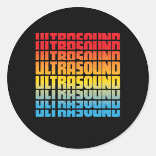 Ultrasound Tech Sonographer Radiology Sonography G Classic Round Sticker