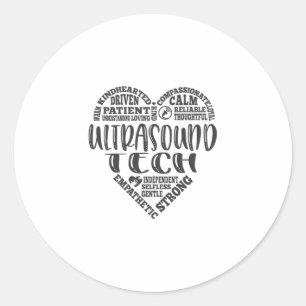 Ultrasound tech, Sonographer, UT life Classic Round Sticker