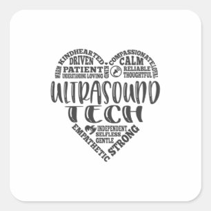 Ultrasound tech, Sonographer, UT life Square Sticker