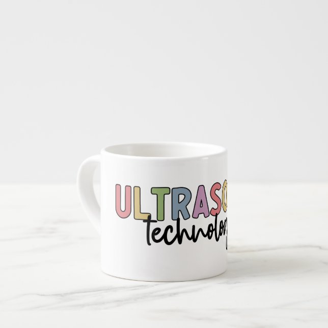 Ultrasound Technologist Ultrasound Tech Gifts Espresso Cup (Front Left)