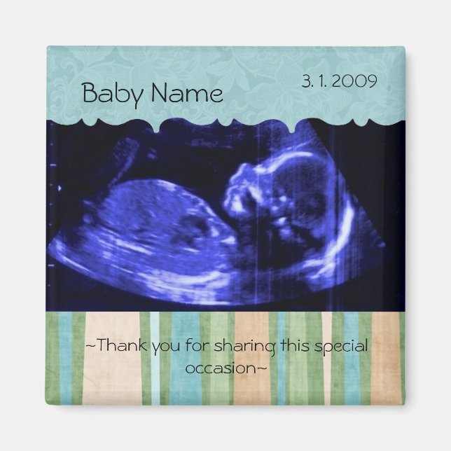 ultrasoundbluebaby magnet (Front)