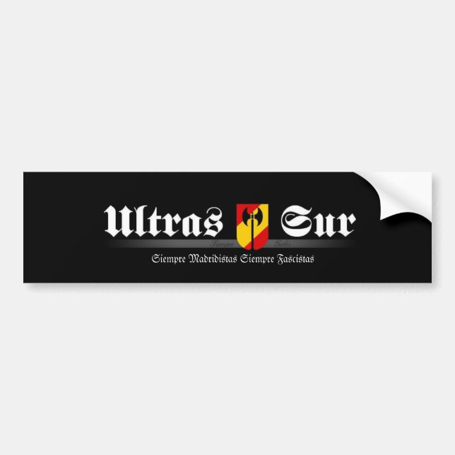 ultrassur Ultras Sur Real Madrid Bumper Sticker (Front)